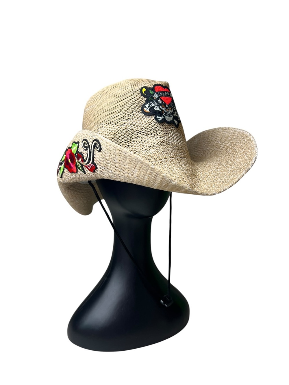 Ed Hardy NWT Women’s OS Western Style Floral & Skull Hat